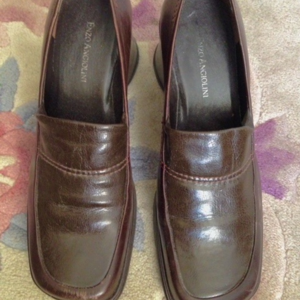 Enzo Angiolini Platform Brown Shoes Size 9